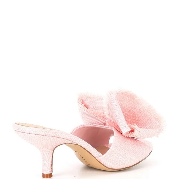 Gianni Bini Wendell Raffia Bow Dress Sandals in Candy Pink - Picture 3 of 7